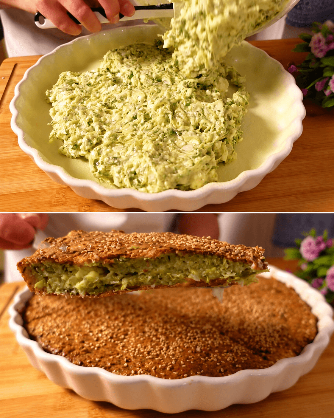 Torta salata di zucchine