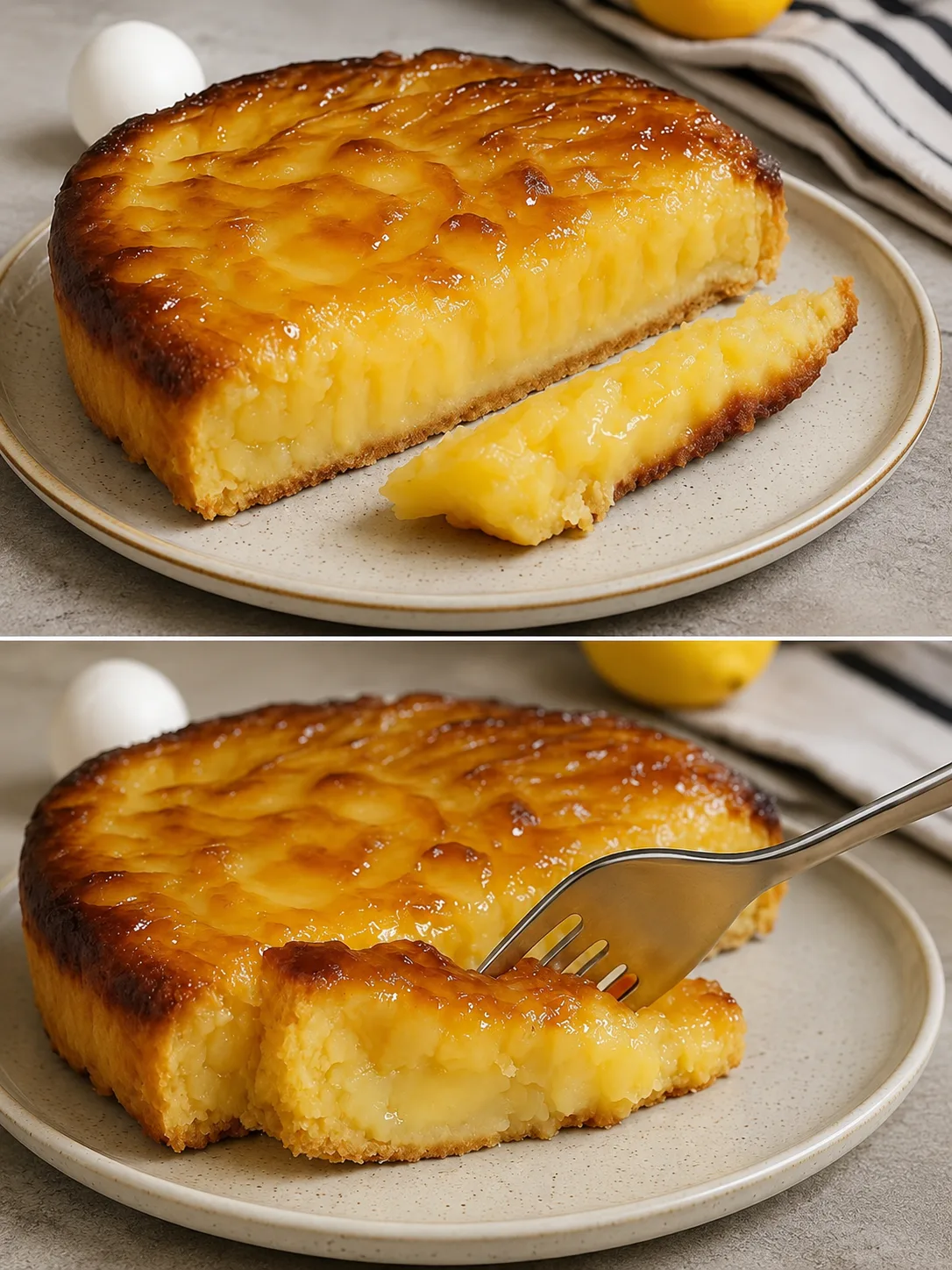 Torta di mele cremosa