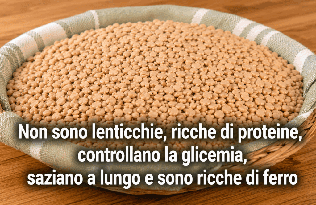Non sono lenticchie: ricche di proteine, controllano la glicemia, saziano a lungo e sono ricche di ferro (buone da mangiare con pasta, pane o riso)