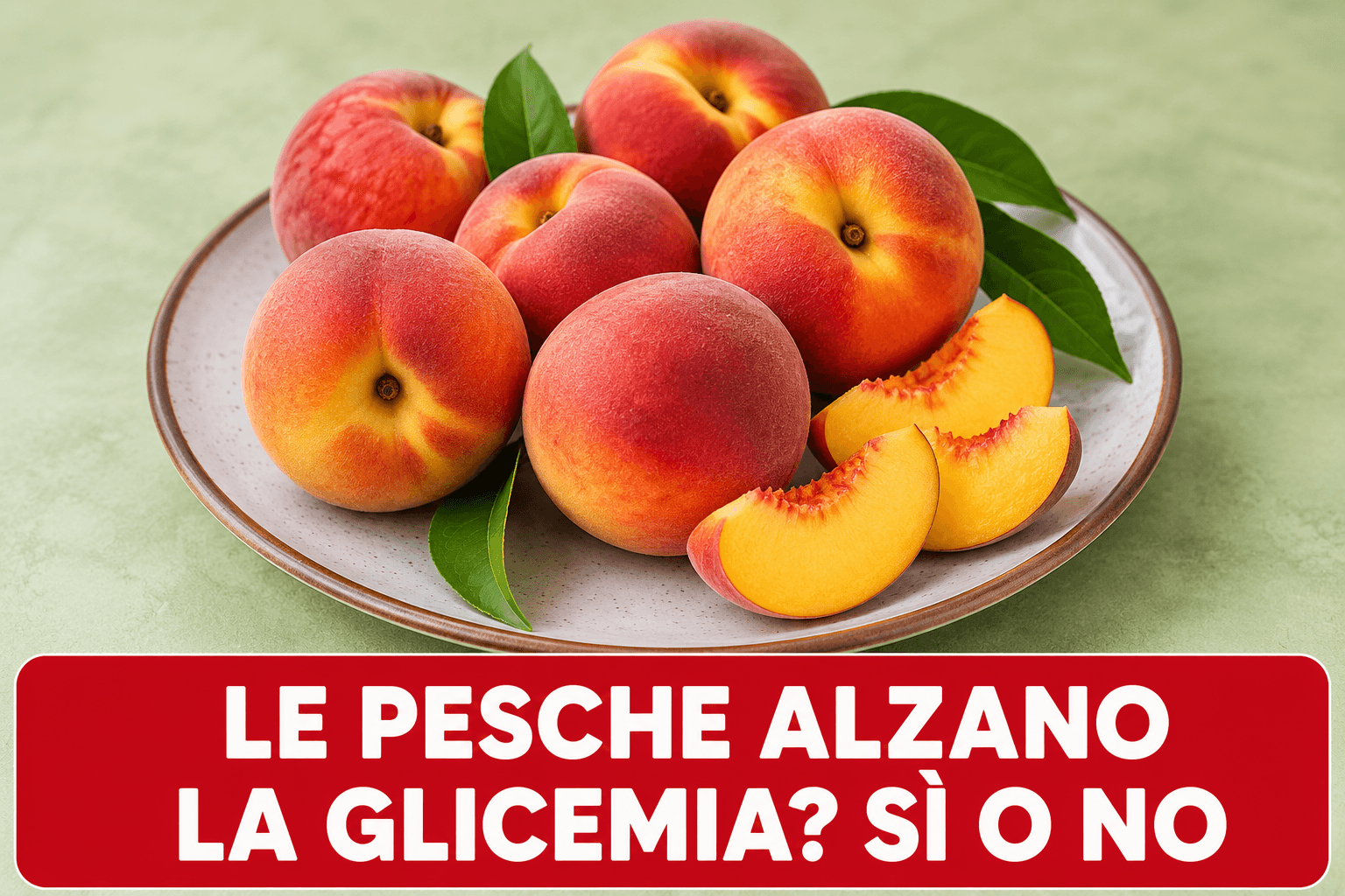 Le pesche alzano la glicemia