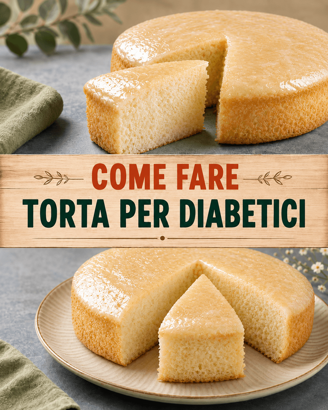 Torta al limone per diabetici