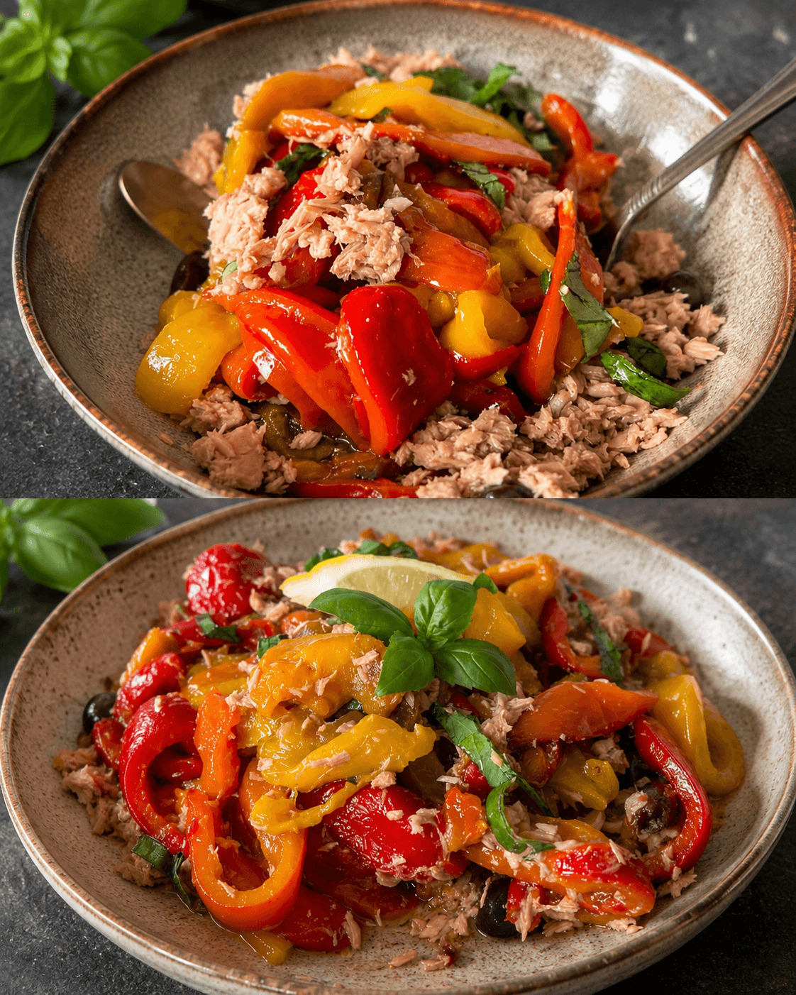 Insalata di peperoni e tonno