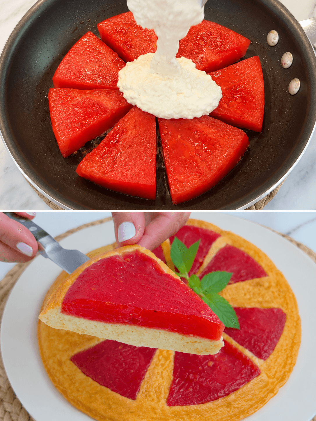 Torta capovolta all'anguria