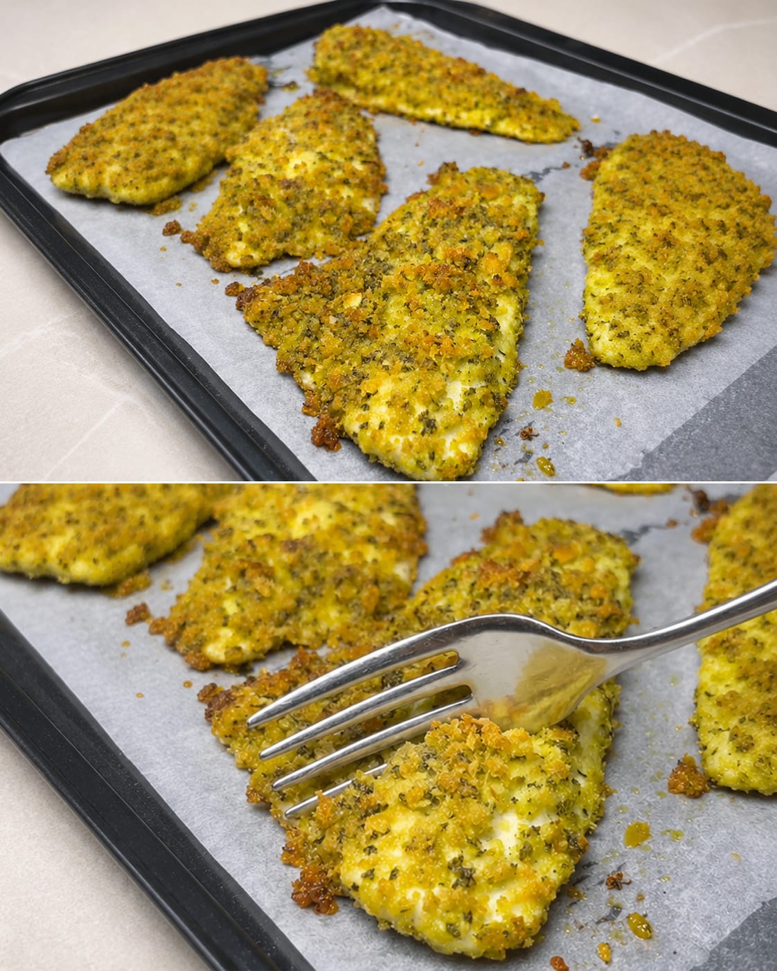 Filetto di pesce gratinato