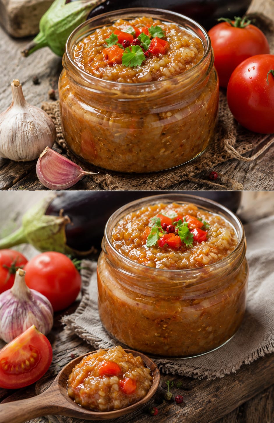 Pesto di melanzane e pomodorini