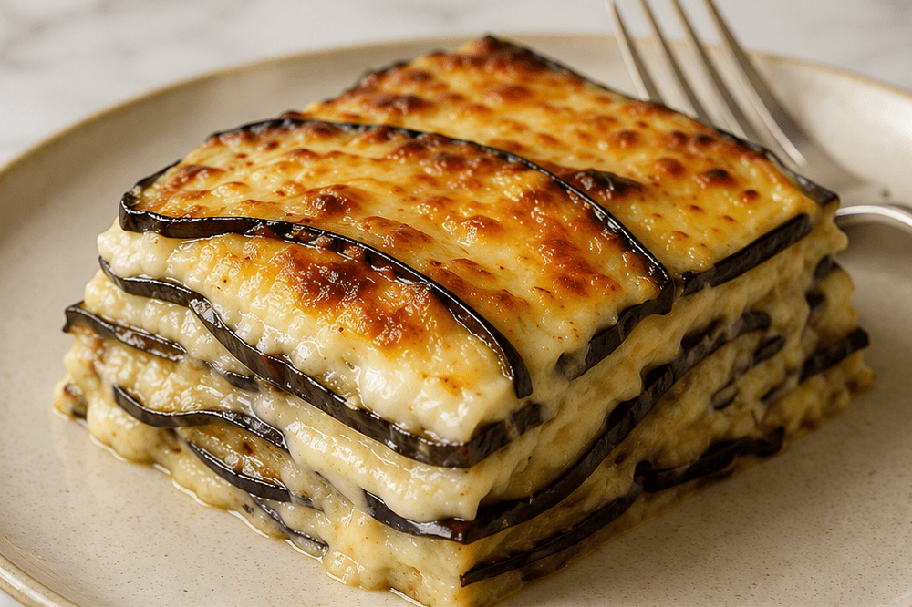 Parmigiana di melanzane bianca