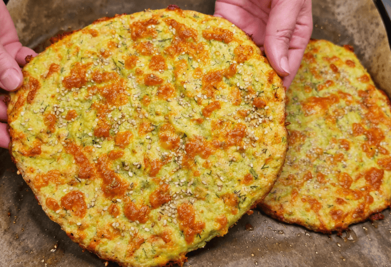 Focaccia di avocado e avena