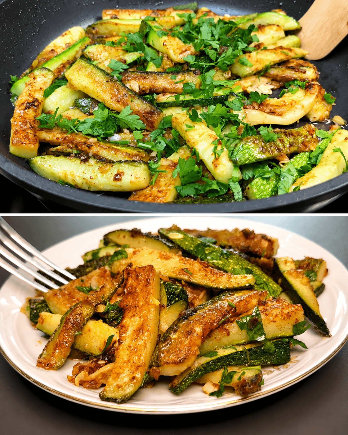 Zucchine all'aglio