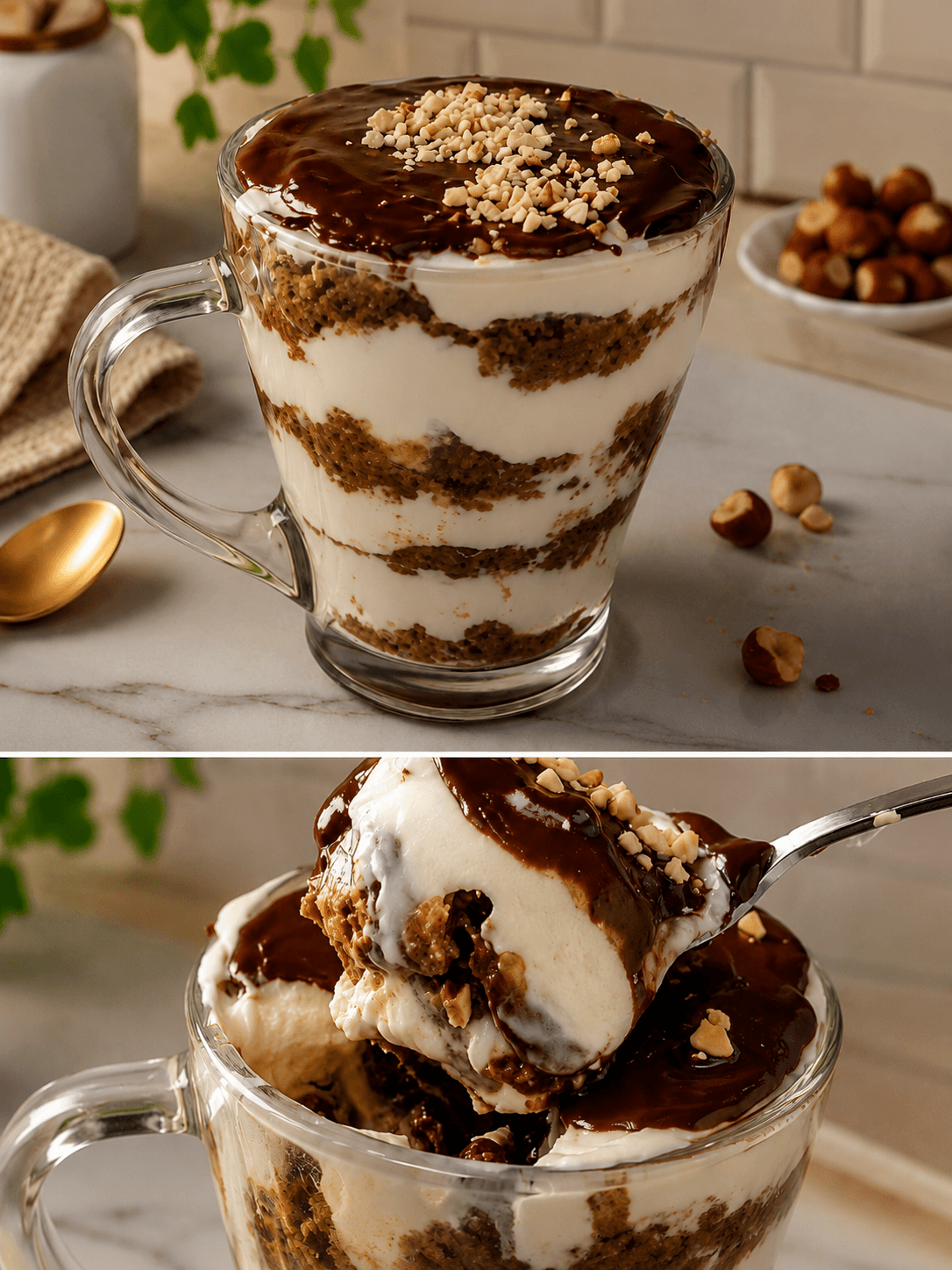 Porridge tiramisu