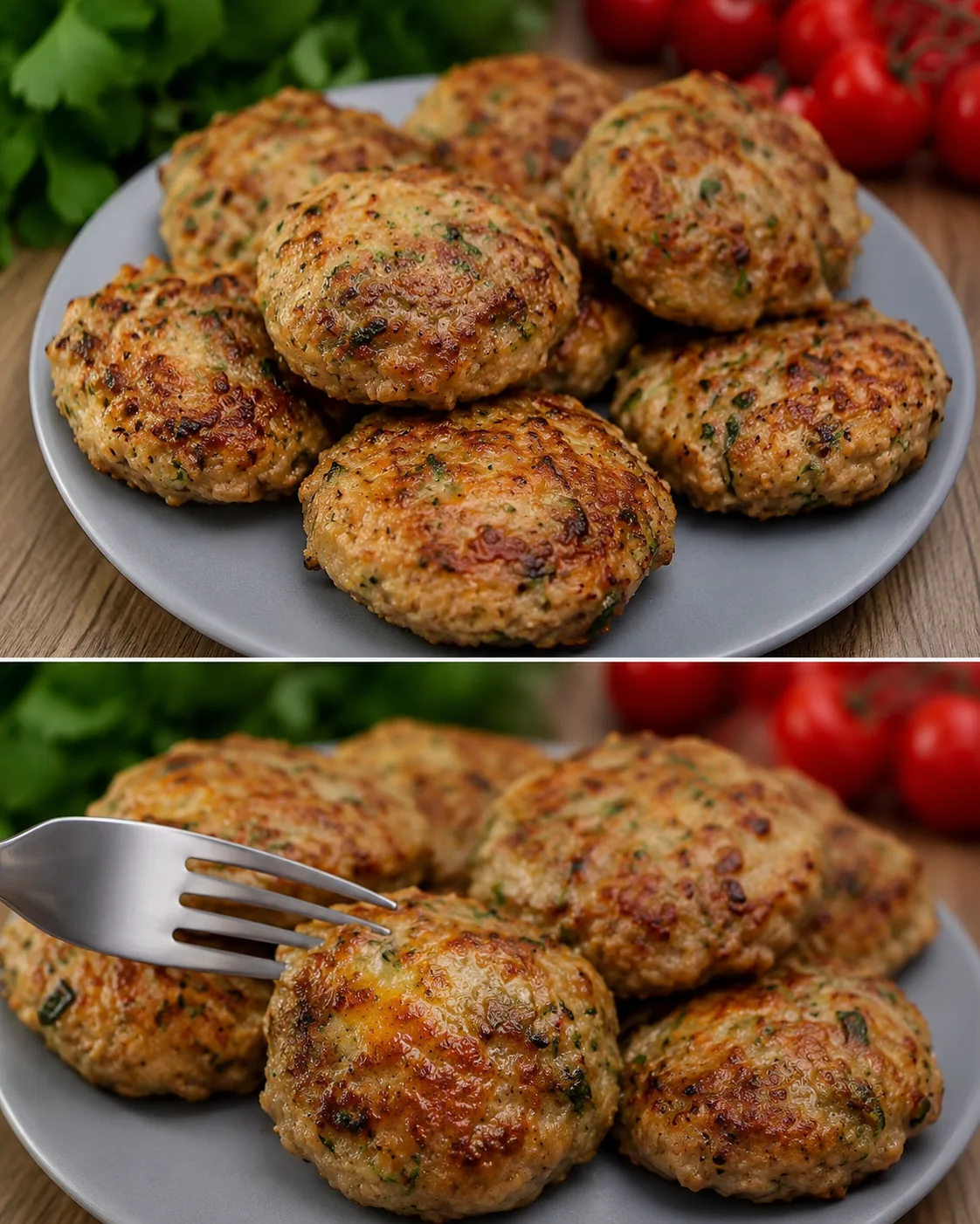 Courgettes et boulettes de viande