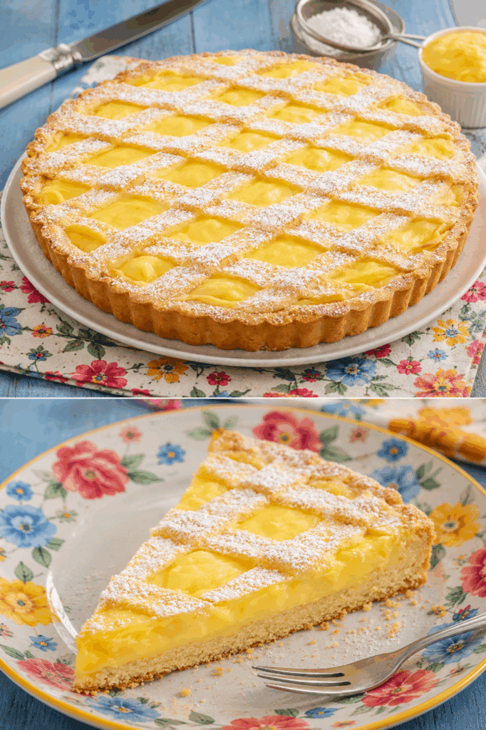 Avevo voglia di crostata, ma l’ho rifatta più equilibrata senza la solita farina: è leggera, con una crema al limone da urlo e golosa sul serio!