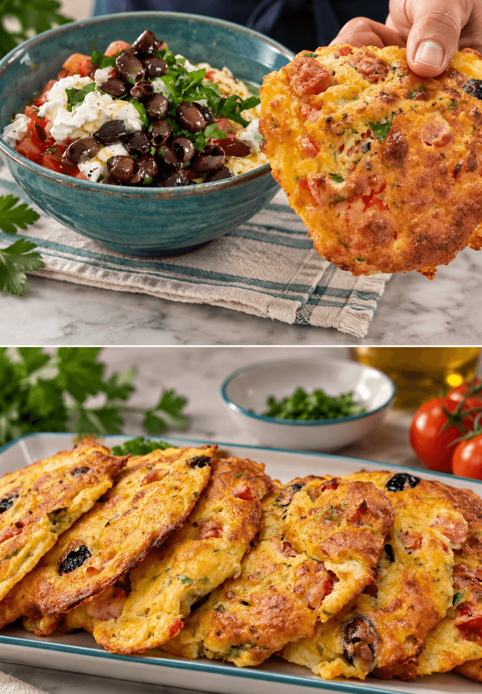 Frittelle di pizza al forno
