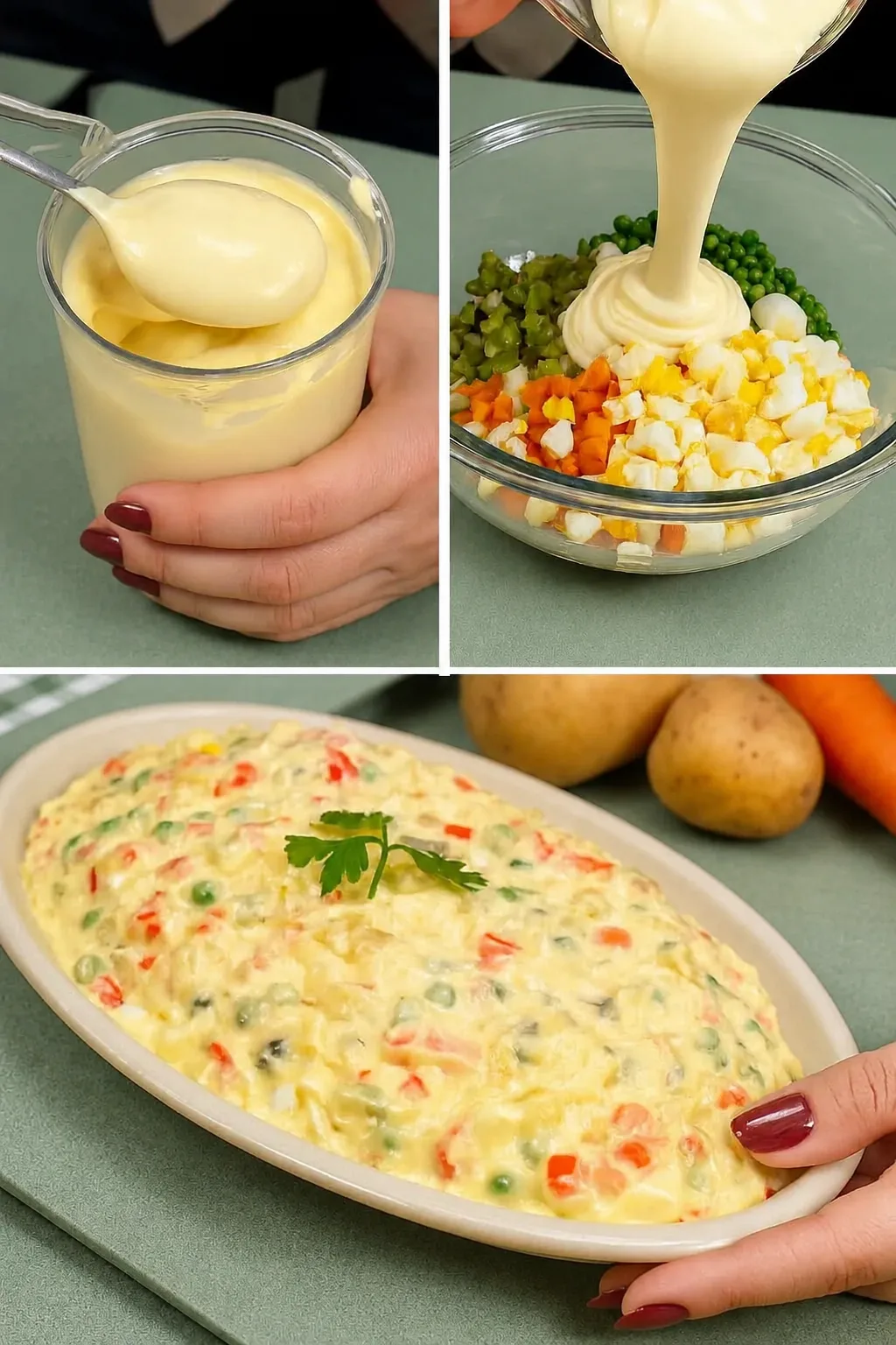 Salade russe légère
