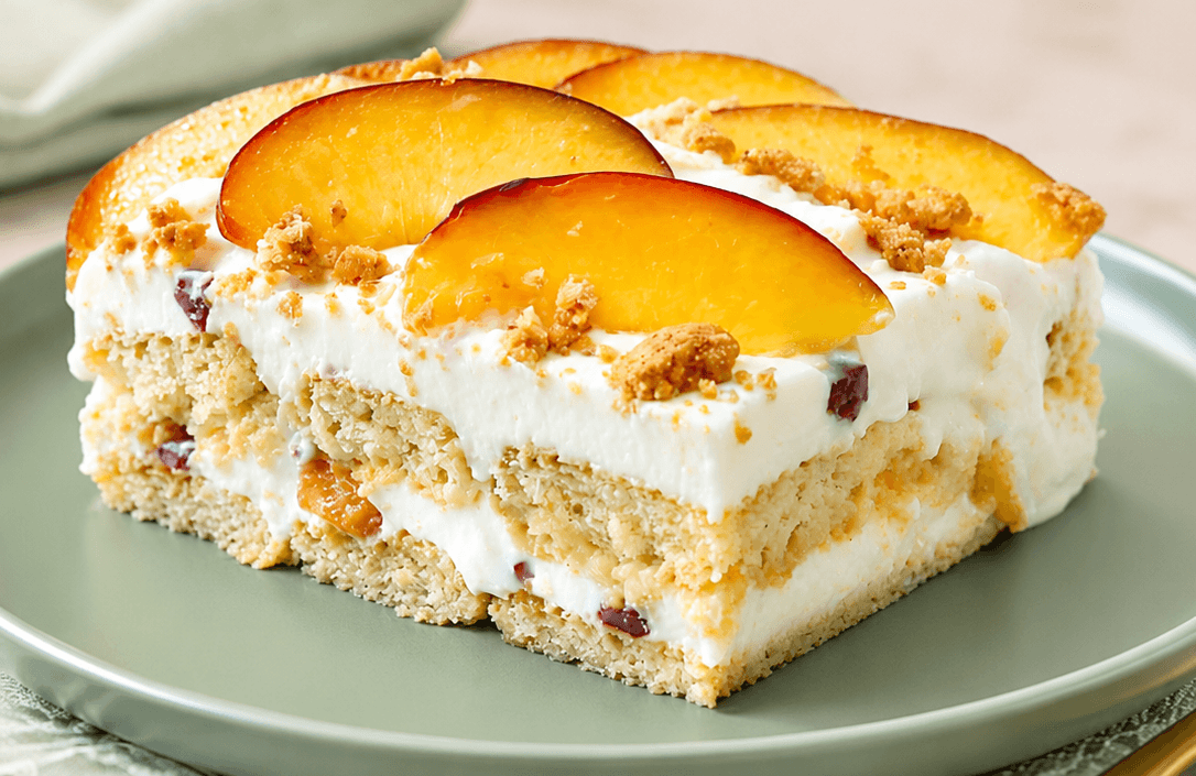 Tiramisù alle pesche