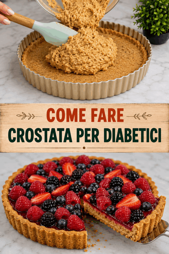 Questa è la crostata che consiglio sempre ai pazienti che hanno il diabete: non fa alzare di botto la glicemia, è leggera, sazia tanto ed è pure tanto buona!
