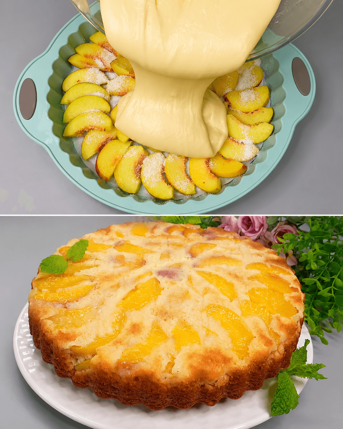 Torta di pesche