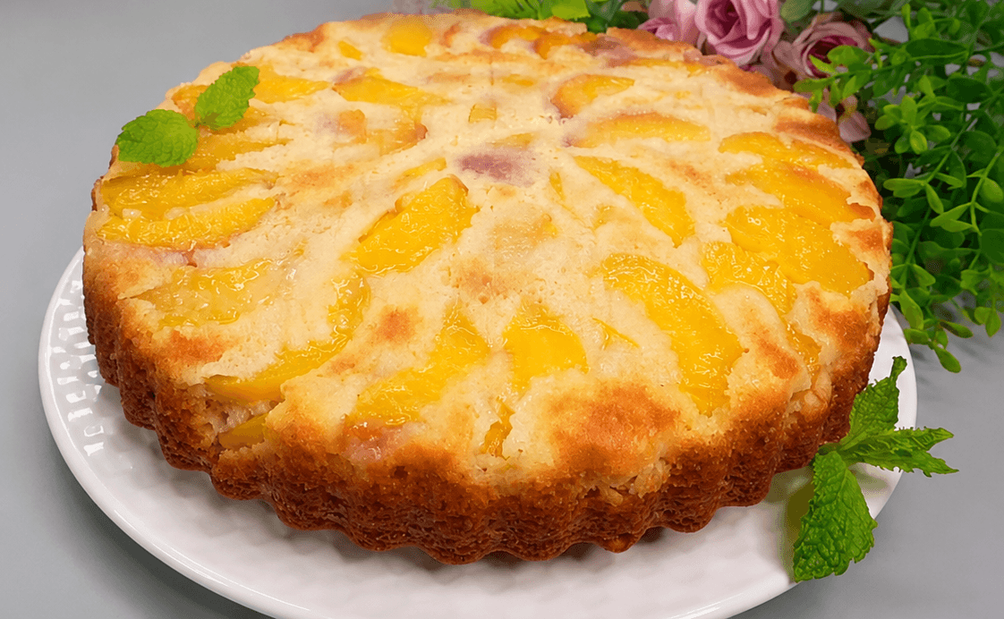 Torta di pesche