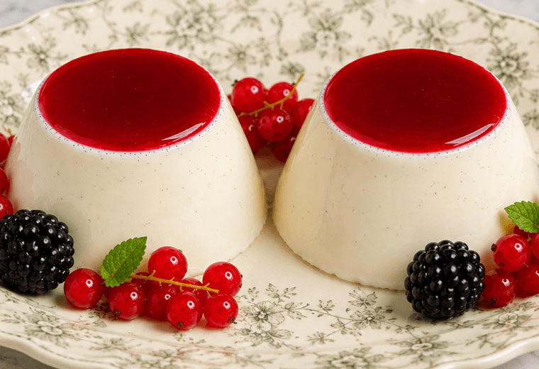 Panna cotta ai frutti di bosco
