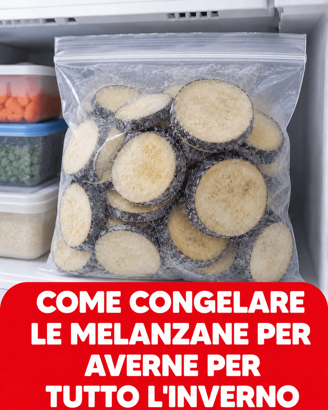 Congelare le melanzane
