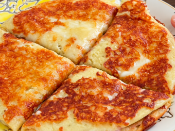 Frittata con fiocchi d’avena, yogurt e mozzarella