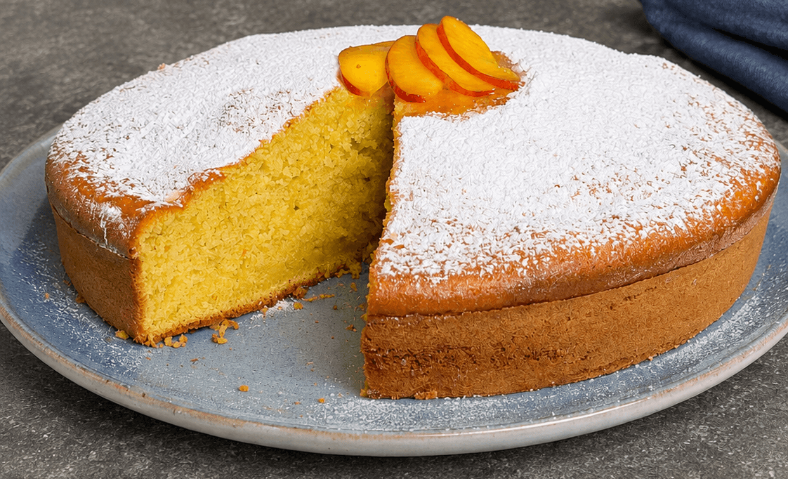 Torta di pesche