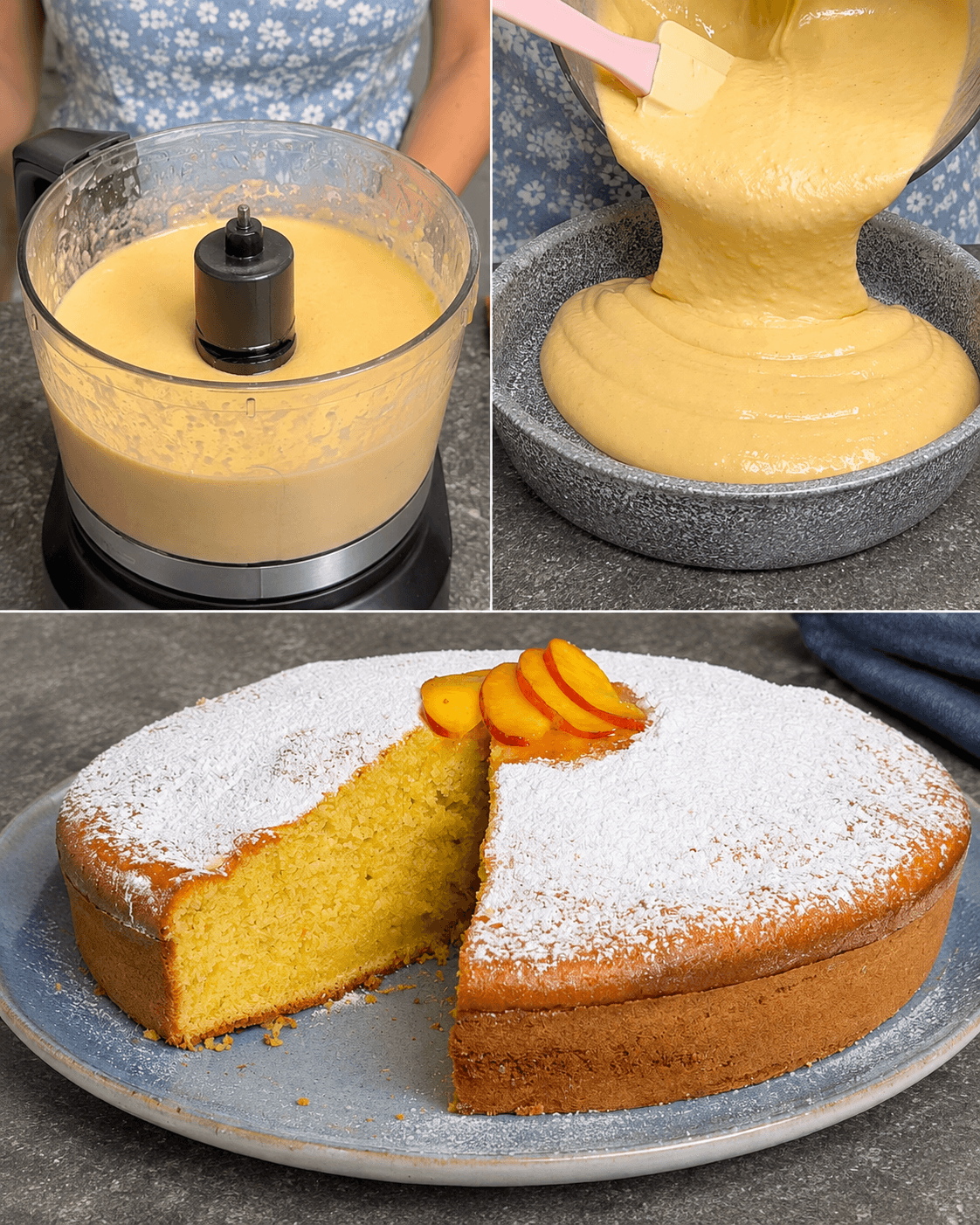 Torta di pesche