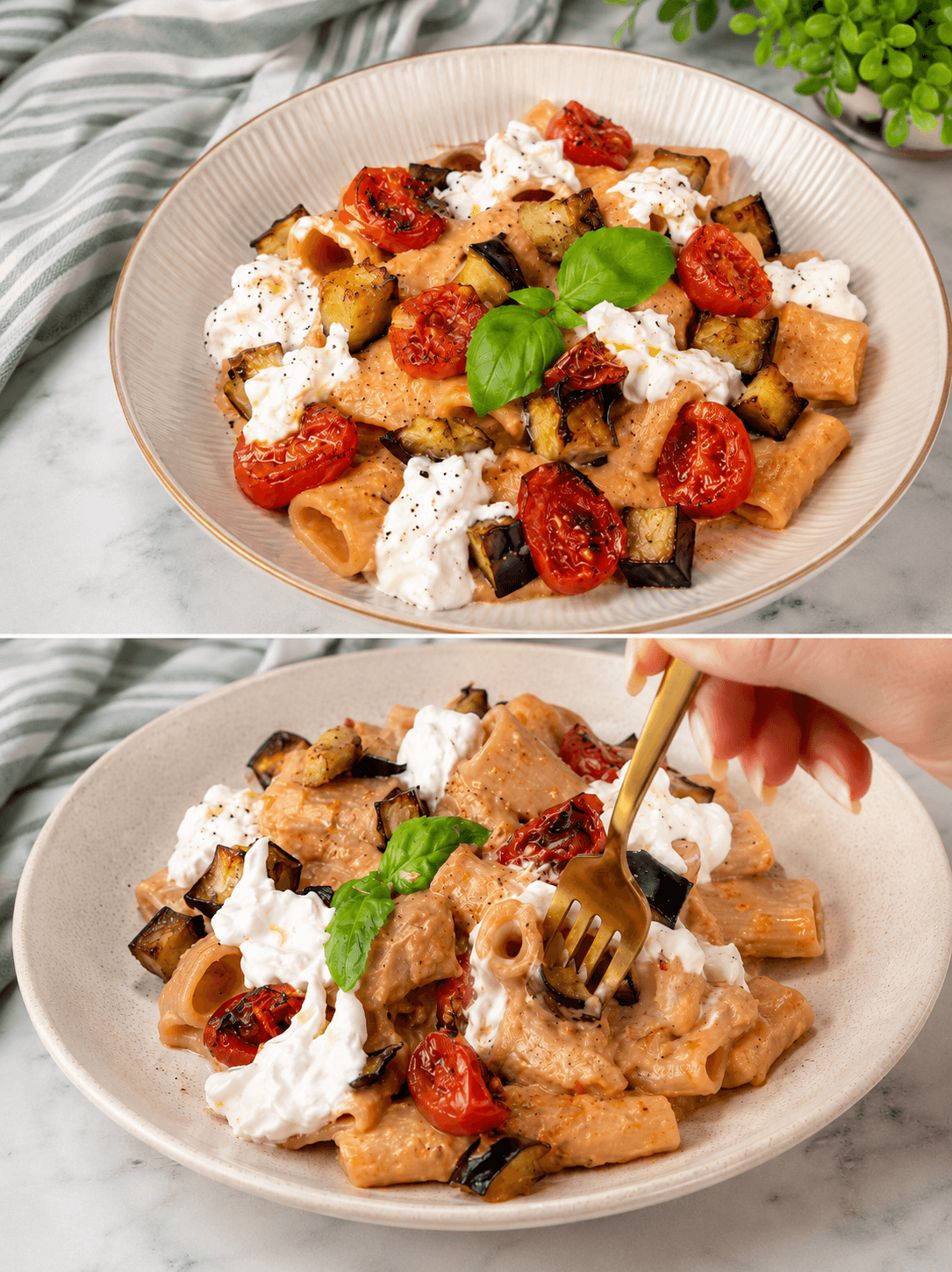 Pasta con le melanzane