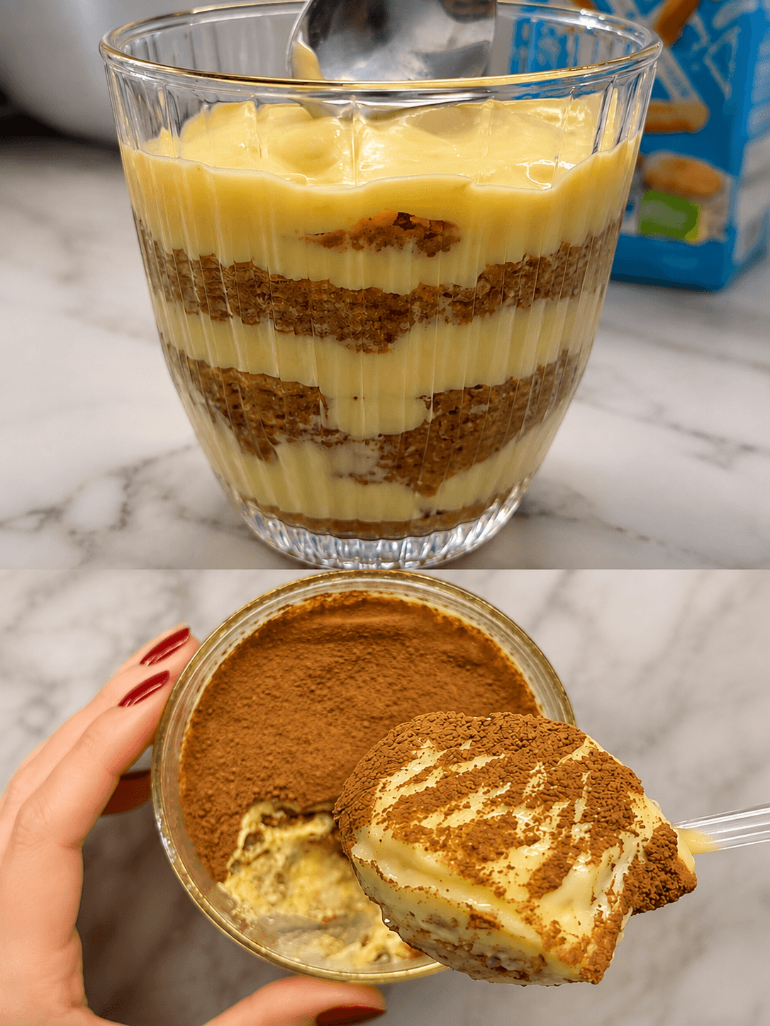 Dessert di avena, latte e caffè