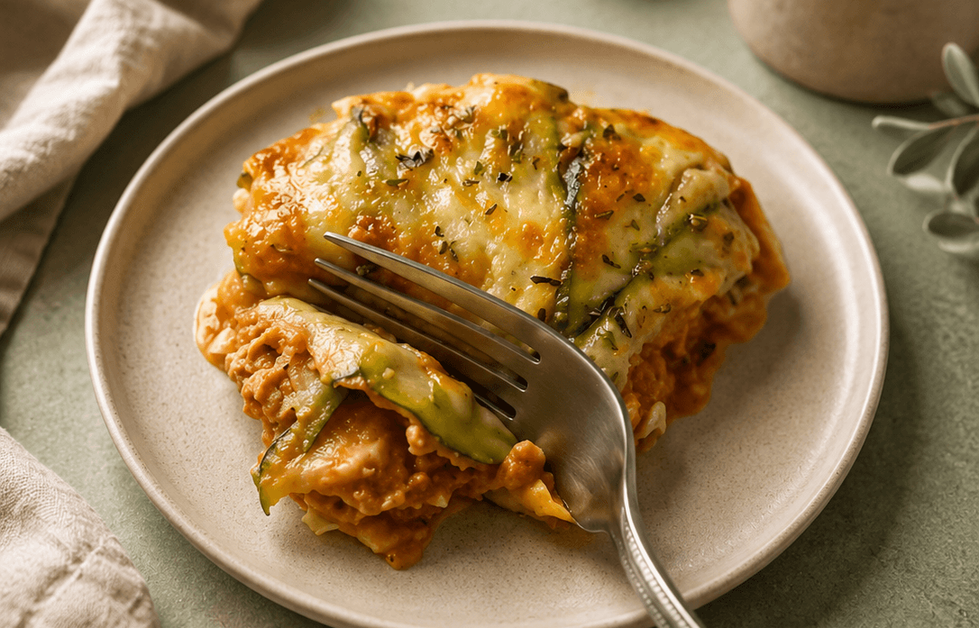 Lasagna di zucchine proteica