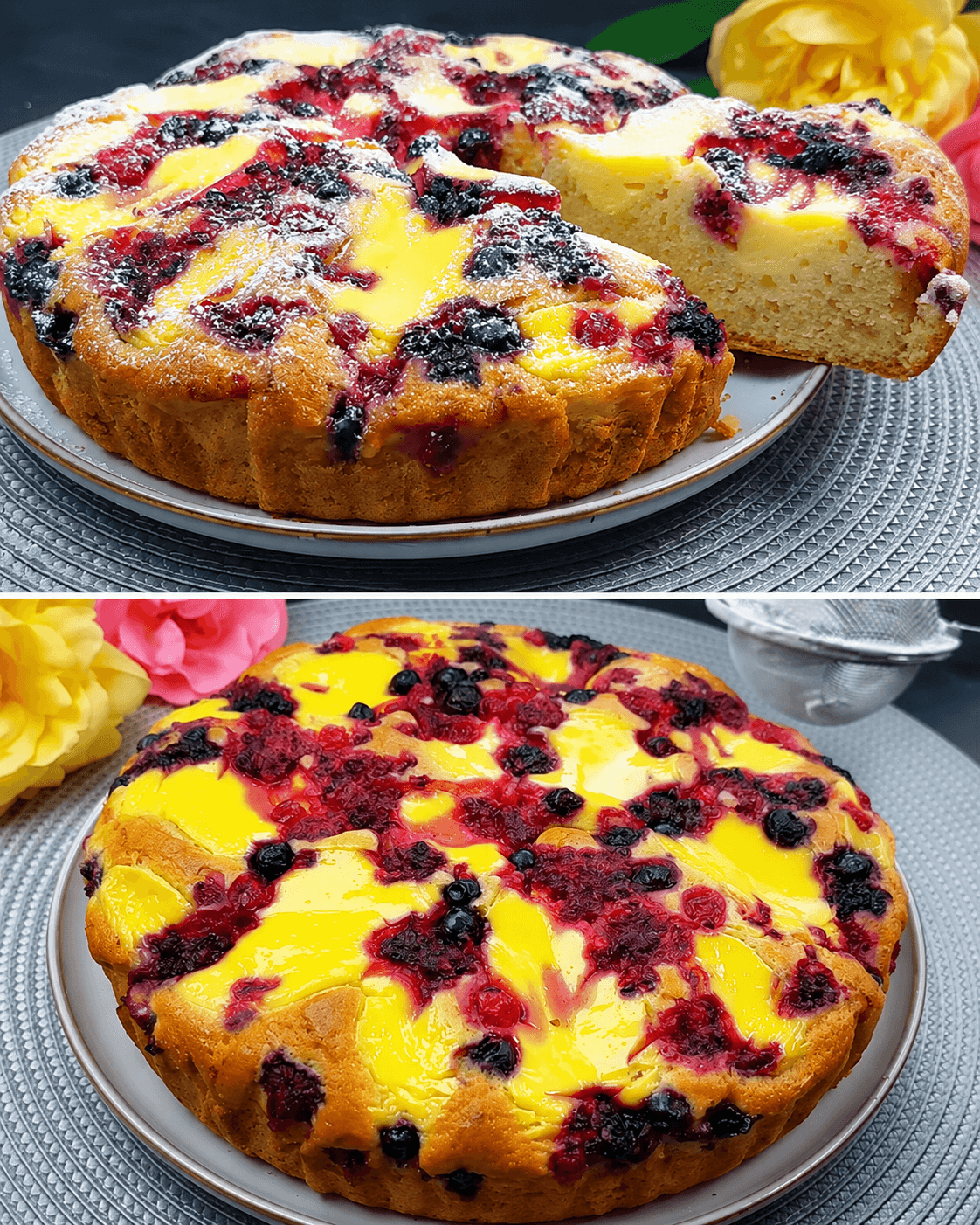 Cheesecake francese ai frutti di bosco