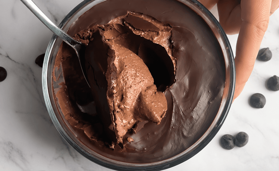 Mousse proteica al cioccolato