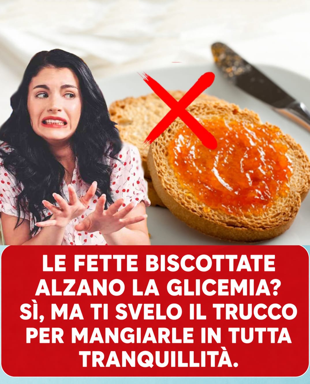 Fette biscottate alzano la glicemia