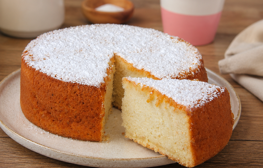 Torta albumi e yogurt