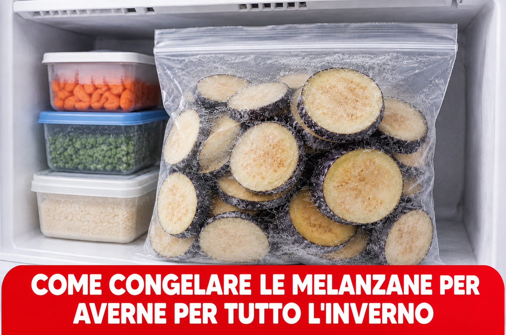 Congelare le melanzane