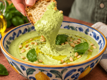Hummus di ceci al basilico