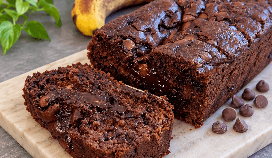 Torta al cioccolato con banana e farina d’avena