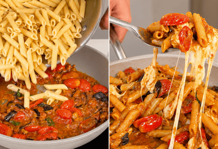 Pasta con le melanzane