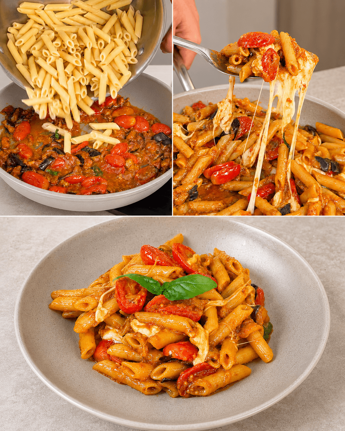Pasta con le melanzane