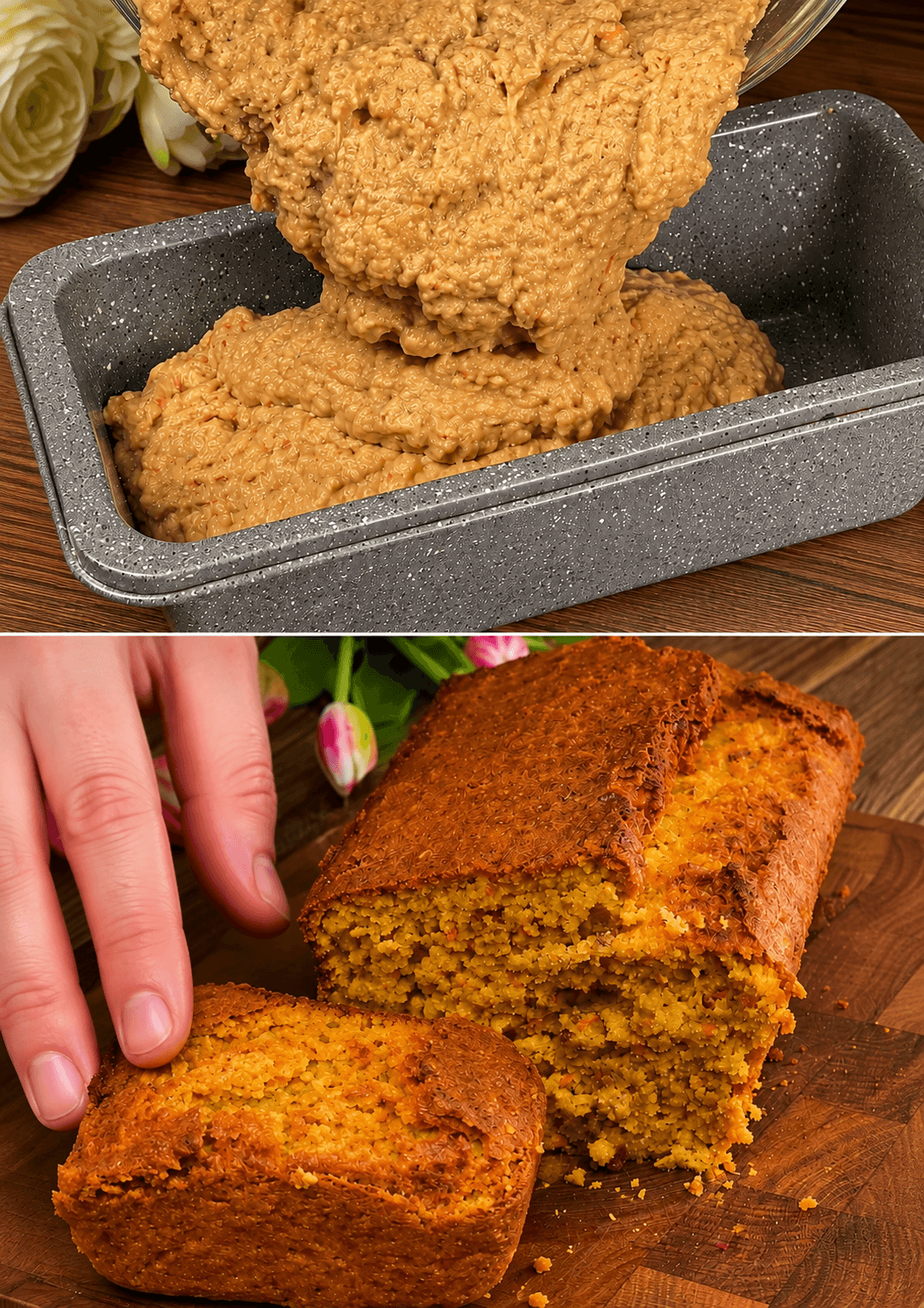 Torta d’avena, arancia e carote