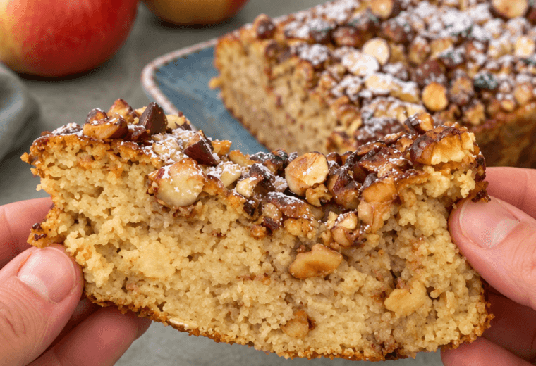 Torta di mele e avena