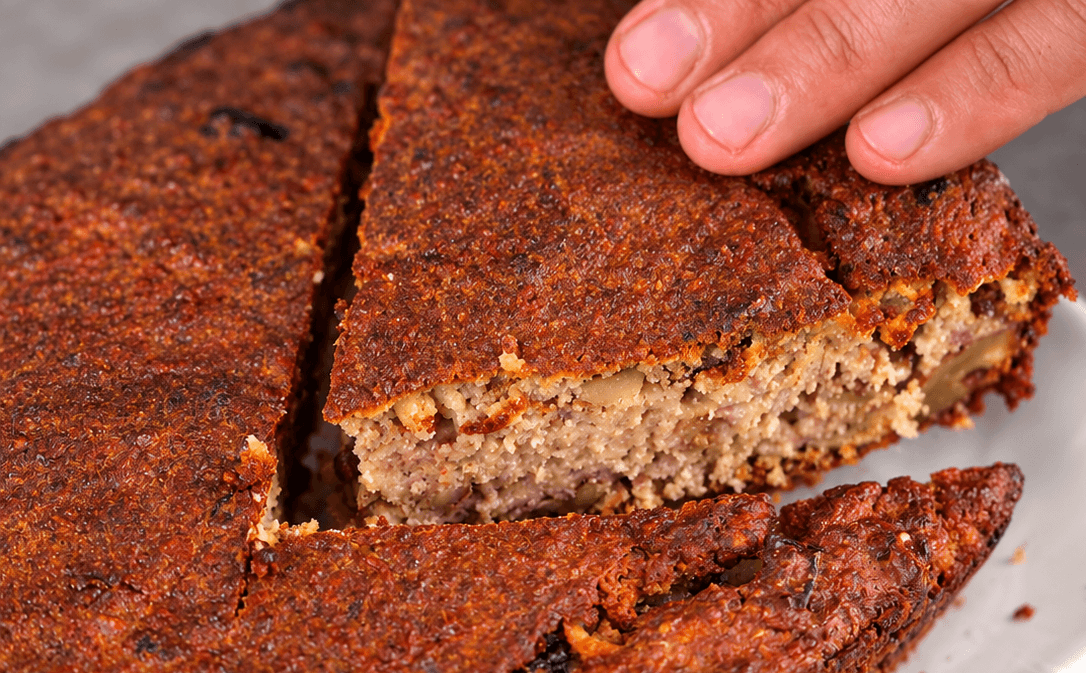 Torta d’avena, yogurt e mele