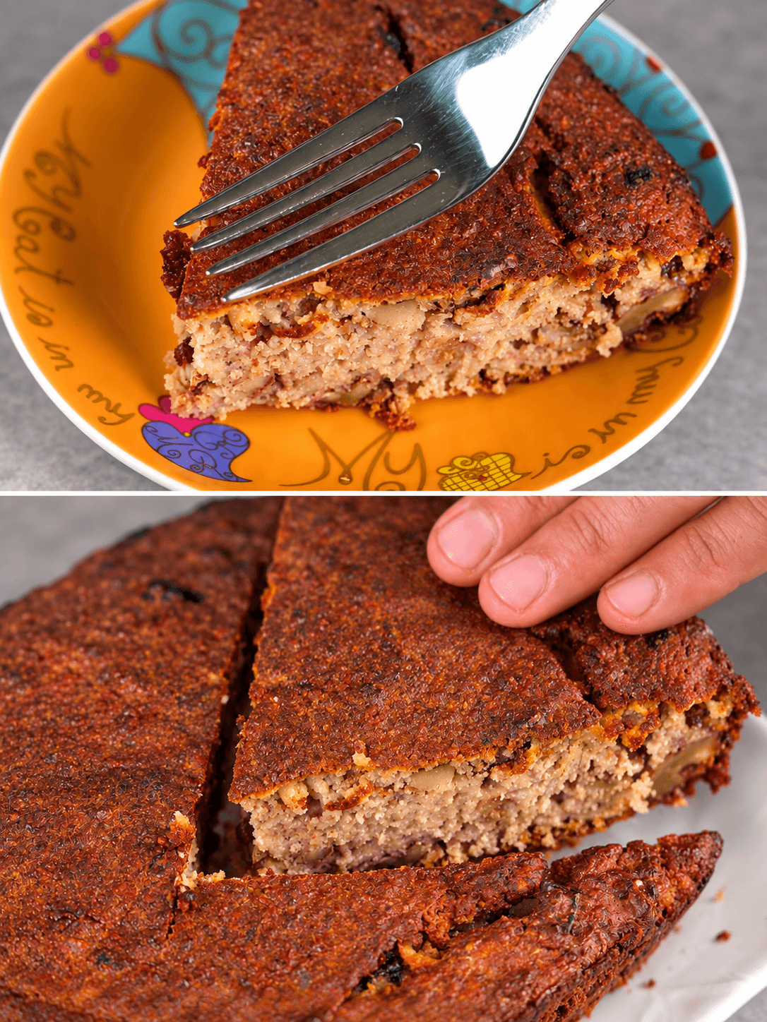 Torta d’avena, yogurt e mele