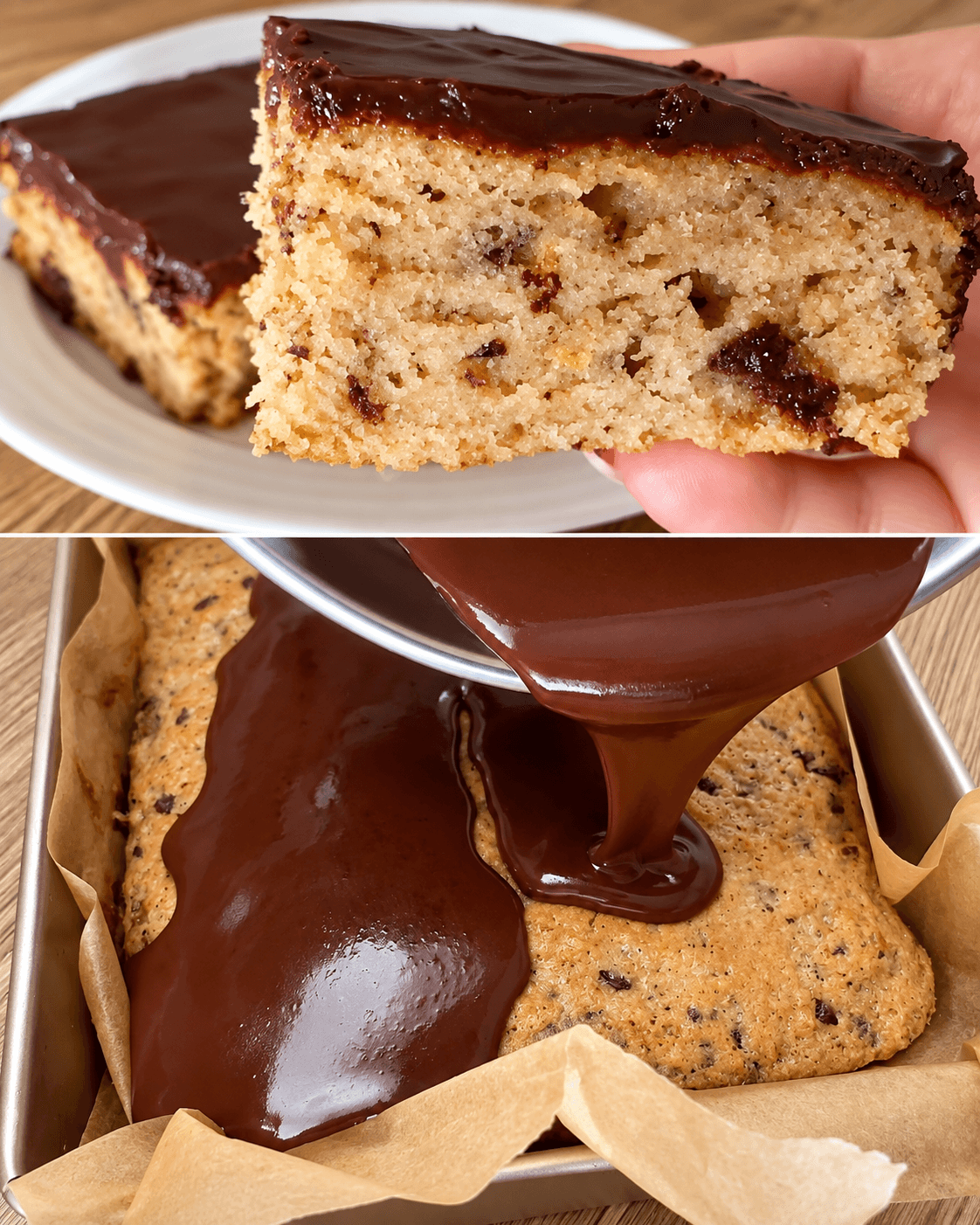 Torta banana e cioccolato