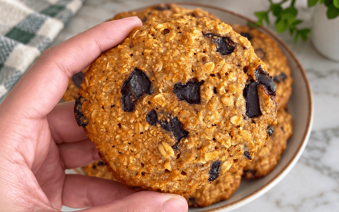 Biscotti con fiocchi d’avena e arachidi
