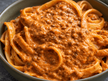 Ragù cremoso di lenticchie