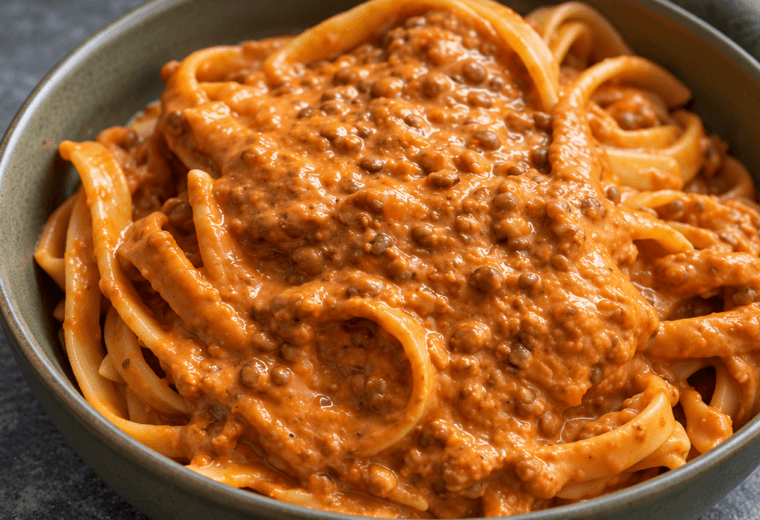 Ragù cremoso di lenticchie