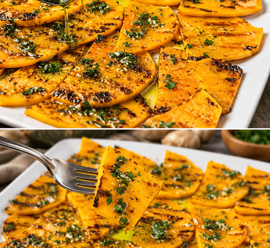 Zucca grigliata marinata
