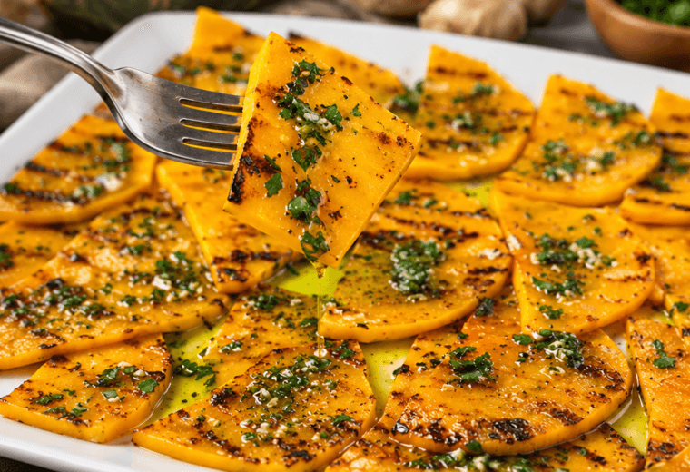 Zucca grigliata marinata