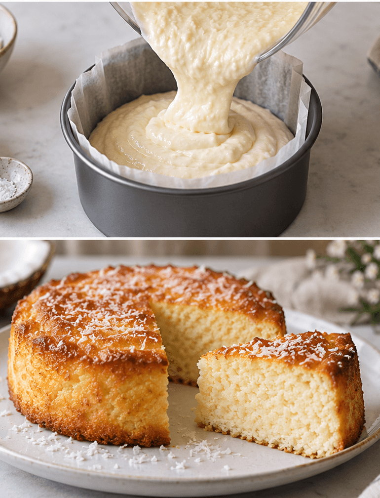 Torta cocco e yogurt
