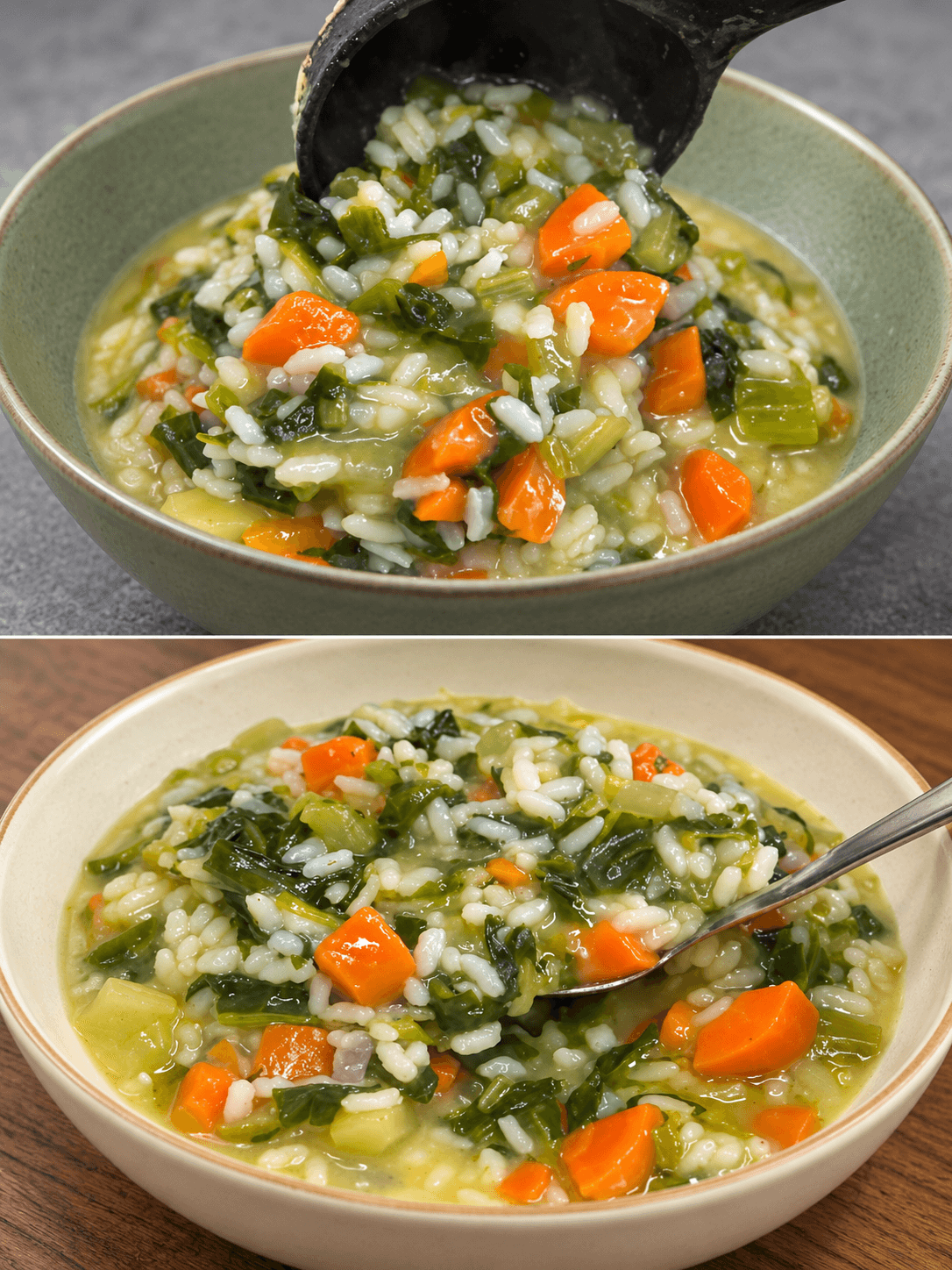 Minestrone con riso e tante verdure